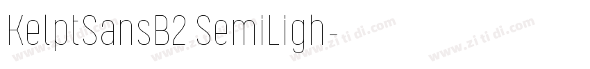 KelptSansB2 SemiLigh字体转换